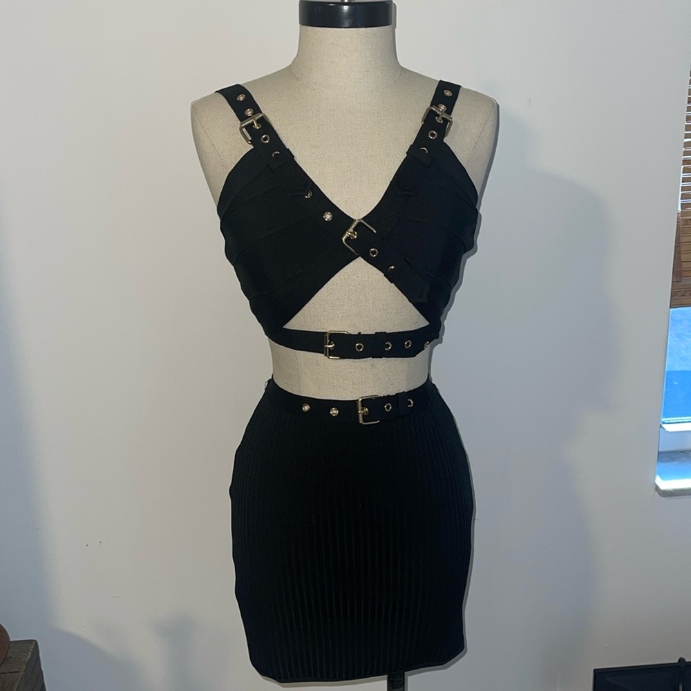 Black Two Piece Skirt Set from The Boutique (Never worn with tags)